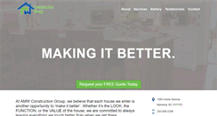 Desktop Screenshot of amwconstructiongroup.com